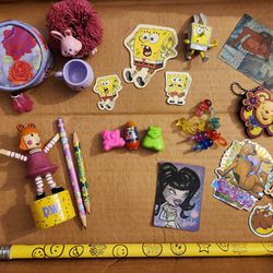 Mixed Vintage 2000s/Y2K Nostalgia Lot-Bratz, Spongebob, Koosh, Scooby-Doo, etc.
