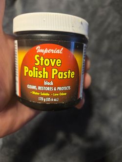 Stove polish paste cast iron