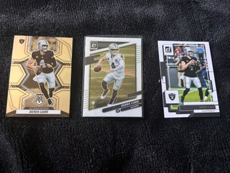 Derek Carr Raiders cards