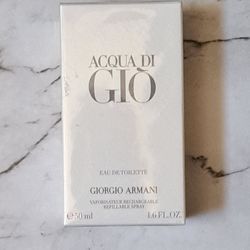 NEW & SEALED AQUA GIO MENS AUTHENTIC SPRAY 50$