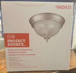 NIB PROJECT SOURCE FLUSHMOUNT CEILING FIXTURE