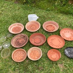 *.10¢ to $1* Plastic Planter Pot Saucers Sizes Range From 6” to 14”
