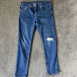 Levi’s Men Blue Ripped Jeans