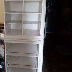 4 White Closet Shelves