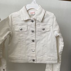 5T White Jean Jacket BRAND NEW 