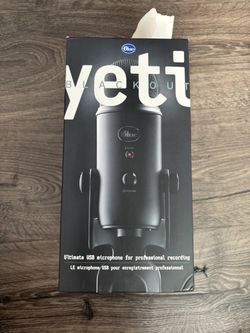 Yeti USB recording Mic - new in bo, with filter