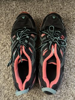 ASICS Women's Running Shoes Size 9 Gray/Orange-Fair Condition