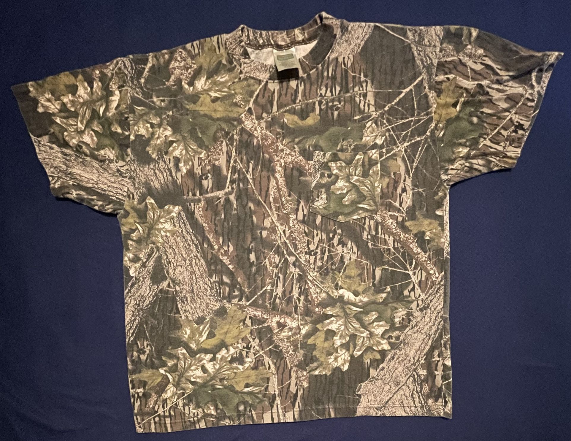 Vintage Mossy Oak Camouflage Camo Classic Outdoor Hunting Break-Up Country Tee XL