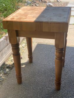Butcher block solid wood