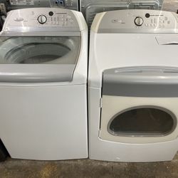 Whirlpool Set Washer And Electric Dryer Good Condition We Delivery 