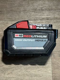 Milwaukee M18  12.Ah High Output Battery. Brand New…$165