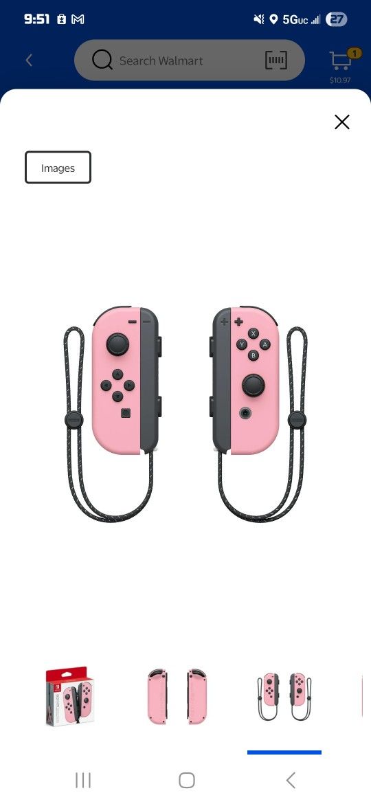 Nintendo Joy-Con (L/R) for Nintendo Switch, Pastel Pink