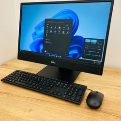 Dell i7 8th Gen 6 Core Full HD PC AIO Desktop / Windows 11 Pro / SSD 500GB / RAM 8GB / WiFi AC / Bluetooth / Keyboard & mice