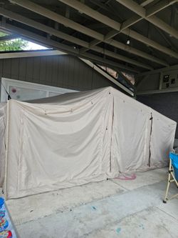 Beige 3 Bedroom Inflatable Tent