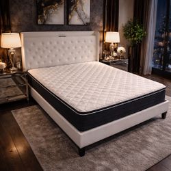 Queen Size 12” Hybrid Mattress – Comfortable & Supportive Sleep