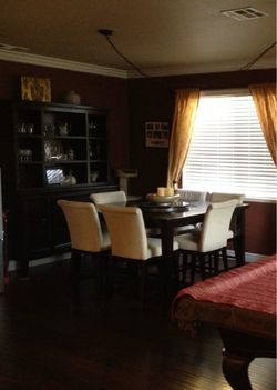 Pub table and hutch by Ashley Furniture