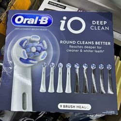 Oral-B iO Deep Clean Replacement Brush Heads 9 count