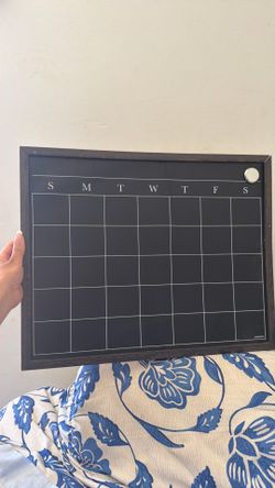 Chalkboard agenda planner