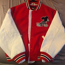 Supreme Number Nine Mickey Varsity Jacket 