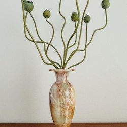 Faux Poppy Seed Stems