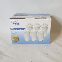 Sapphire Water Filters compatible with Sapphire, Brita and Pur Pitchers, 5-Pack
