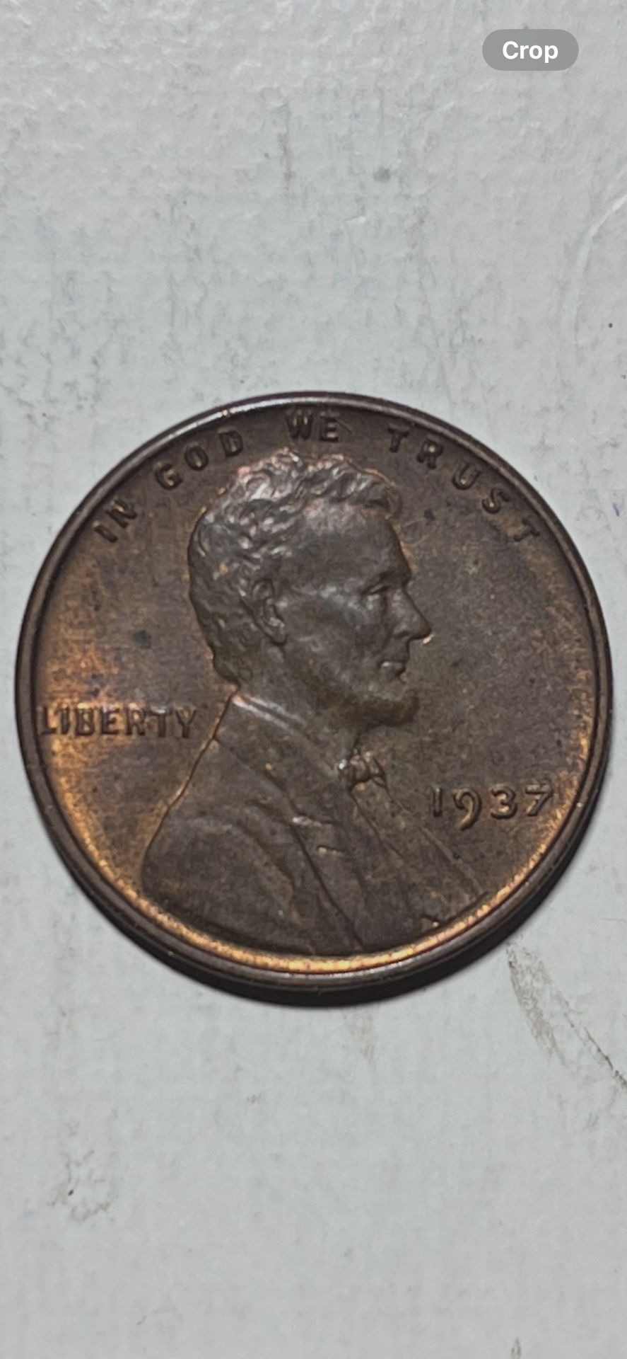 1937 P Lincoln Wheat Penny 