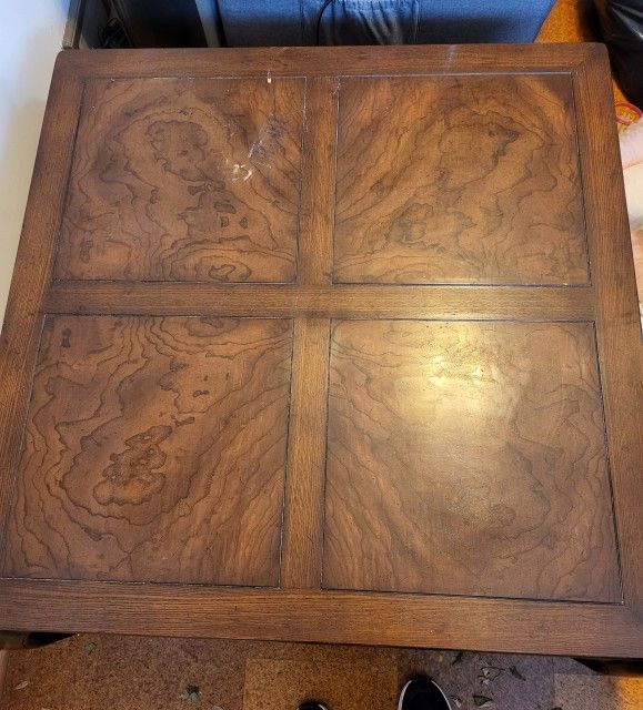 Beautiful Antique Wood Cocktail Table