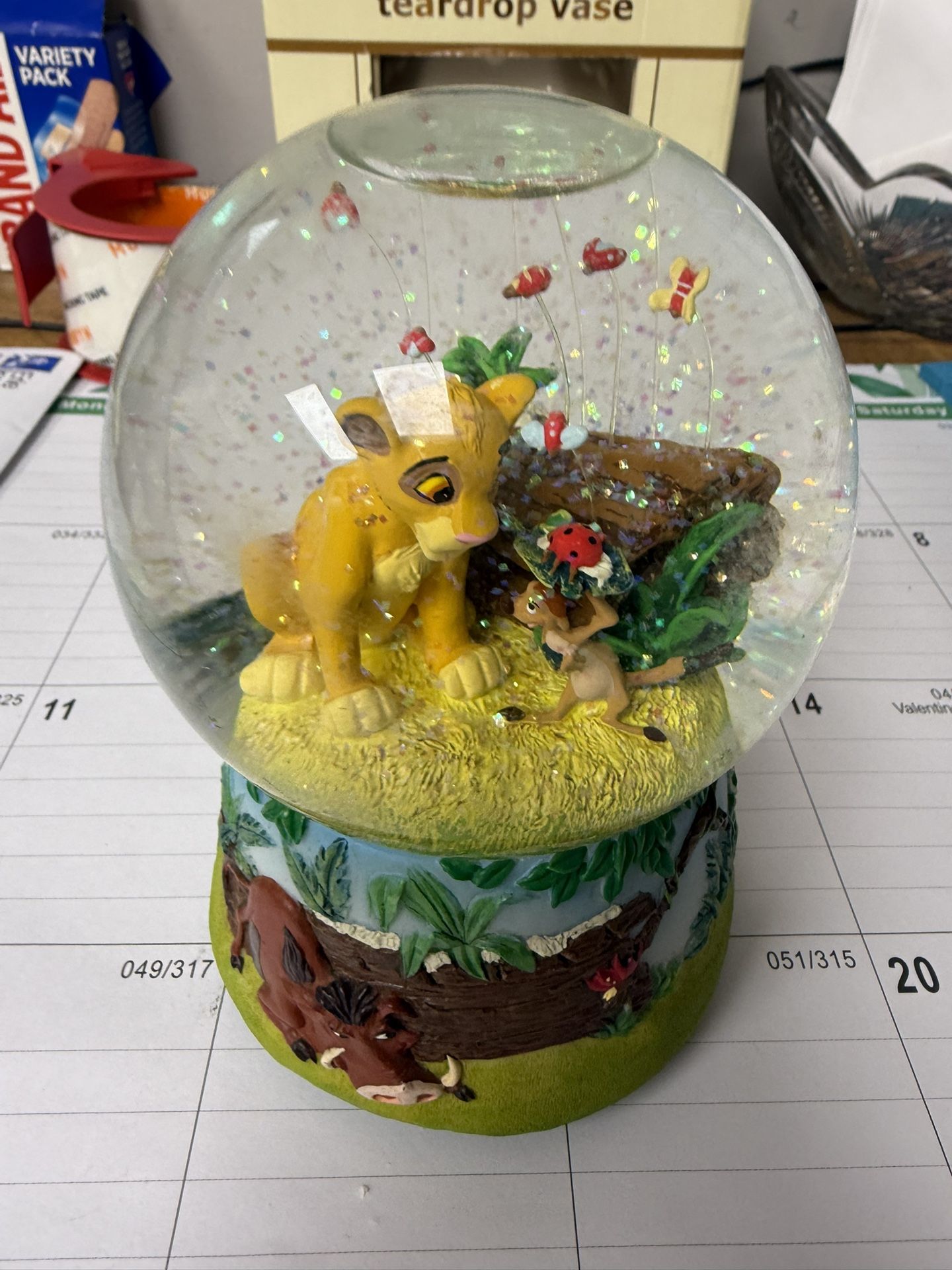 Lion king musical Snow Globe