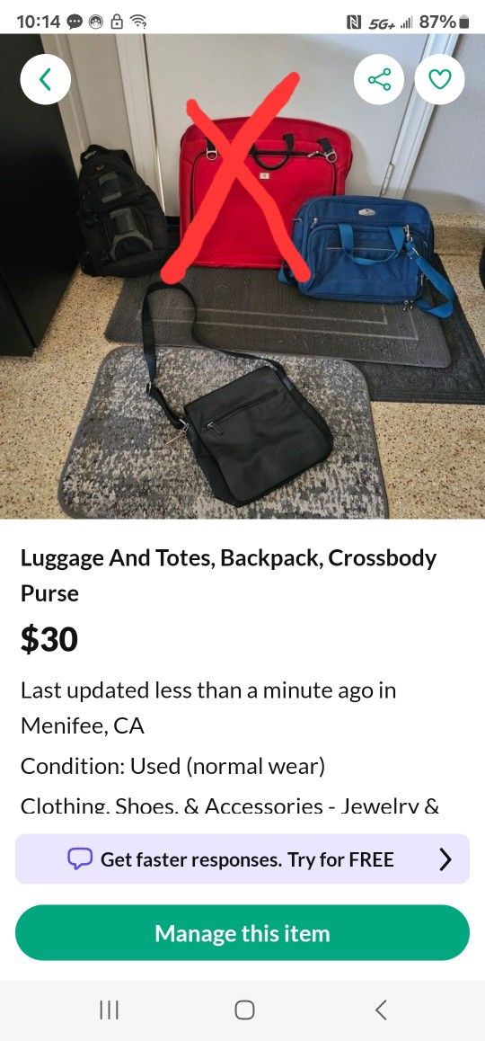 Luggage And Totes, Backpack, Crossbody Purse
