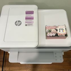 HP ENVY 6455e Wireless All-in-One Inkjet, White (New Combo Set- Black & Tricolor Ink Cartridges Inclbuded)