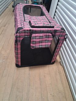 Fabric travel pet crate