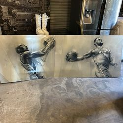 Kobe Bryant And LeBron James  Wall Picture 