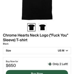 Chrome Hearts Neck Logo