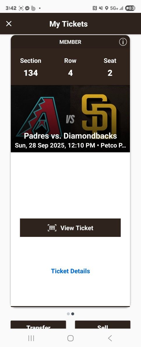 Padres vs Dbacks 9/28/25