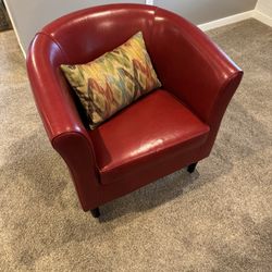 Red Leather Chairs