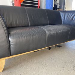 Leather Couch - Black