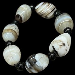 GEMSTONE ONYX STRETCH BRACELET