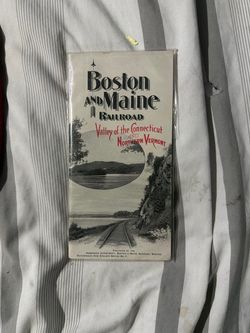 This is an original early 20th-century promotional travel brochure published by the Boston and Maine Railroad.