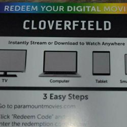 Cloverfield Digital Copy 