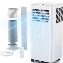 8000 Btu Portable Air Conditioners, 3 in 1 Portable AC with Cool, Dry, Fan Modes, Quiet Air Conditioners with 24H Timer & Sleep Modes, with Remote, fo