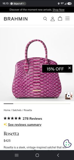 Brahmin Rosetta Satchel Handbag