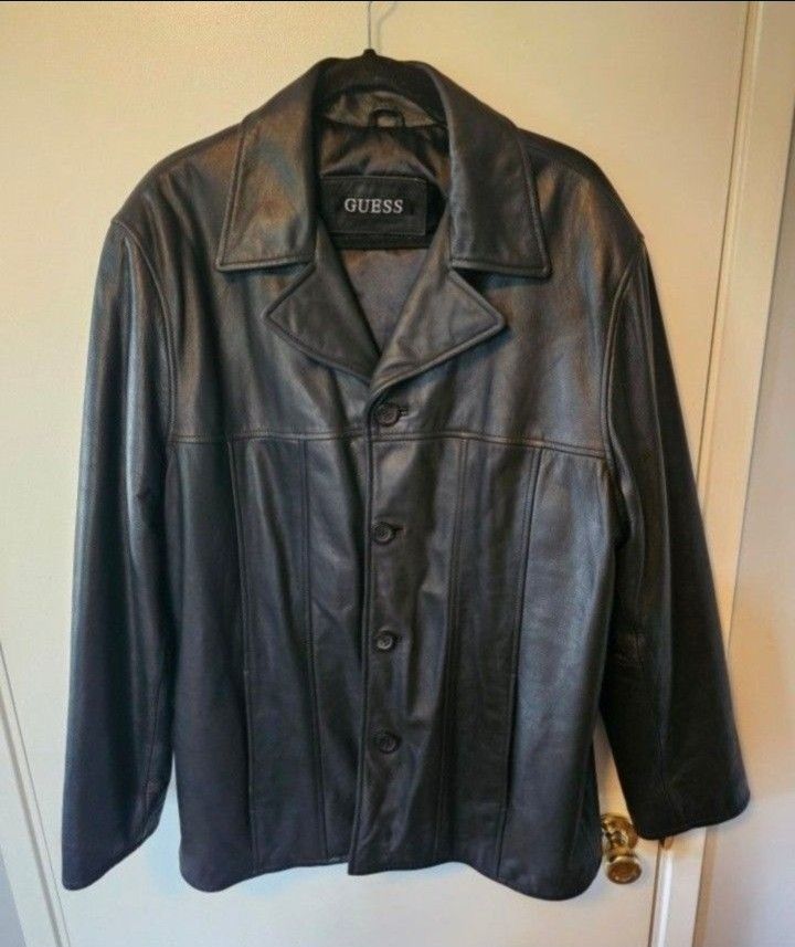 Guess Leather Jacket L