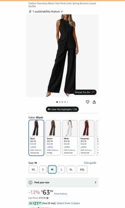 Women blazer vest and pants
