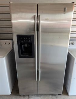 GE Stainless Steel Refrigerator And Freezer