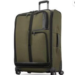 American Tourister Cargo Max 29" Softside Large Checked Spinner Luggage Single Piece - Olive