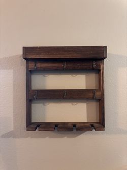 Wall mounted wine glass coffee mug holder decor bar