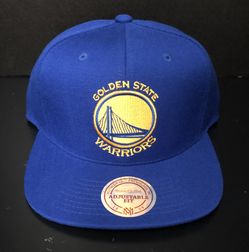 Mitchell & Ness Golden State Warriors Blue SnapBack Hat