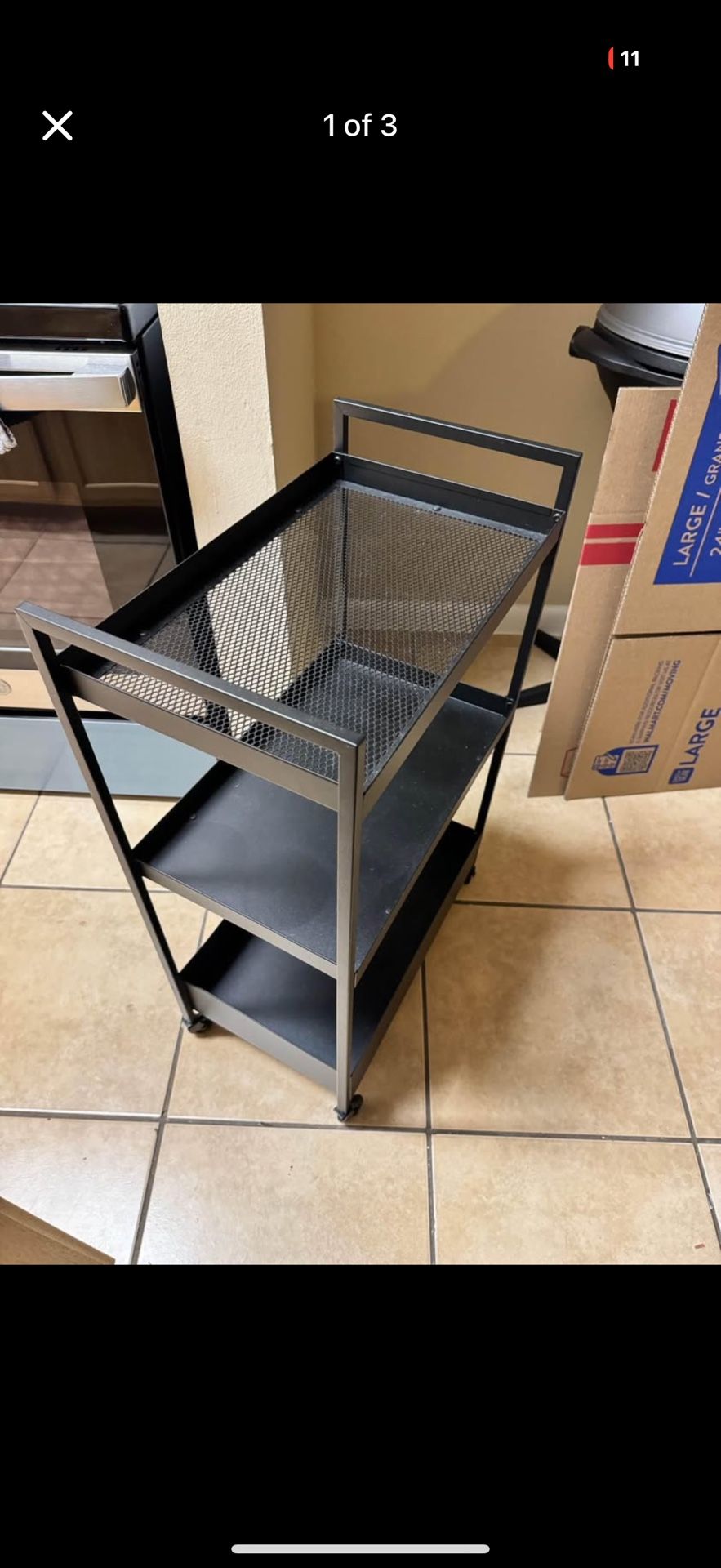 Black Bar Cart