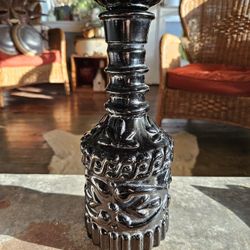 Vintage Jim Bean Kentucky Derby Black Decanter 