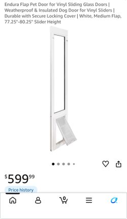 Endura Flap Pet Door for Vinyl Sliding Glass Doors
